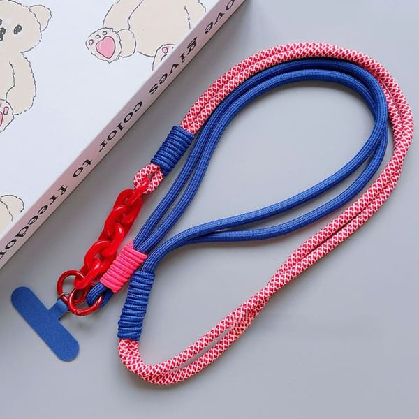 Phone Lanyard with Pad Two-Tone FashionChic