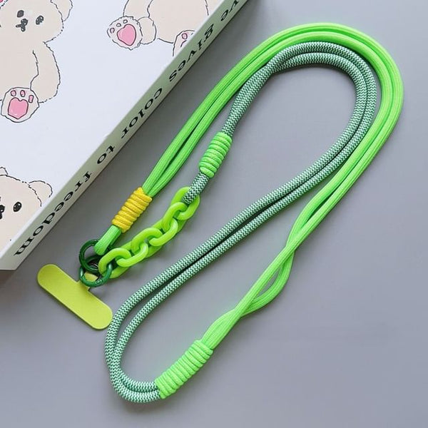 Phone Lanyard with Pad Two-Tone FashionChic