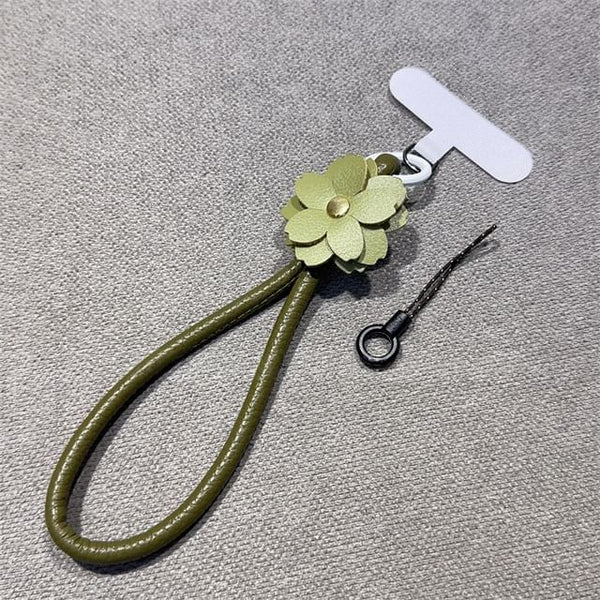 Phone with and Pad Lanyard Strap Floral Leather Faux FashionChic