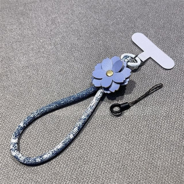 Phone with and Pad Lanyard Strap Floral Leather Faux FashionChic