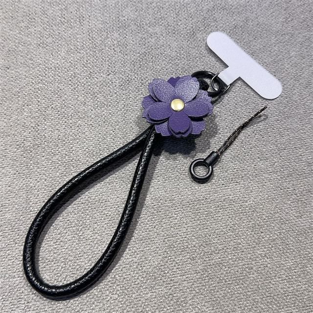Phone with and Pad Lanyard Strap Floral Leather Faux FashionChic