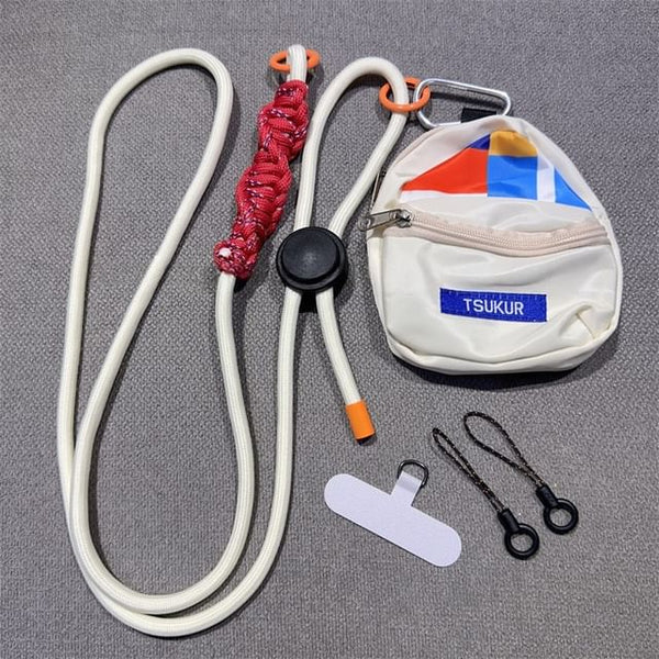 Adjustable Braided Phone Pad with Lanyard FashionChic