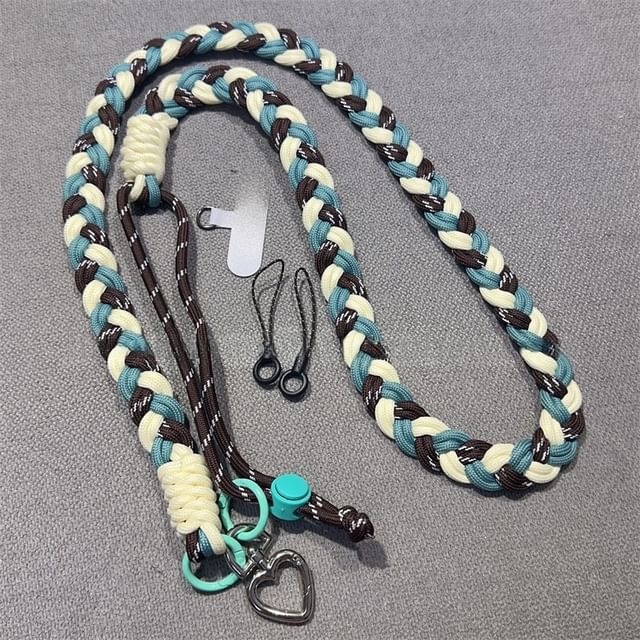 Lanyard with Phone Pad Braided FashionChic