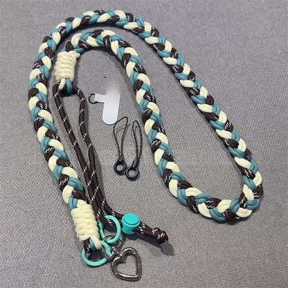 Lanyard with Phone Pad Braided FashionChic