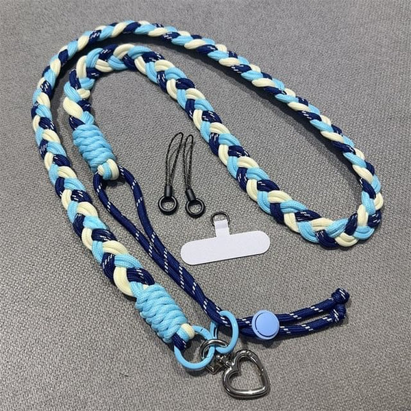 Lanyard with Phone Pad Braided FashionChic