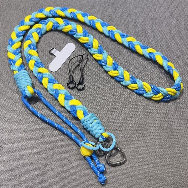Lanyard with Phone Pad Braided FashionChic