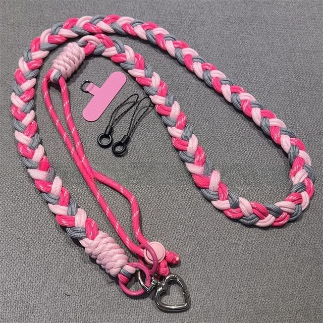 Lanyard with Phone Pad Braided FashionChic