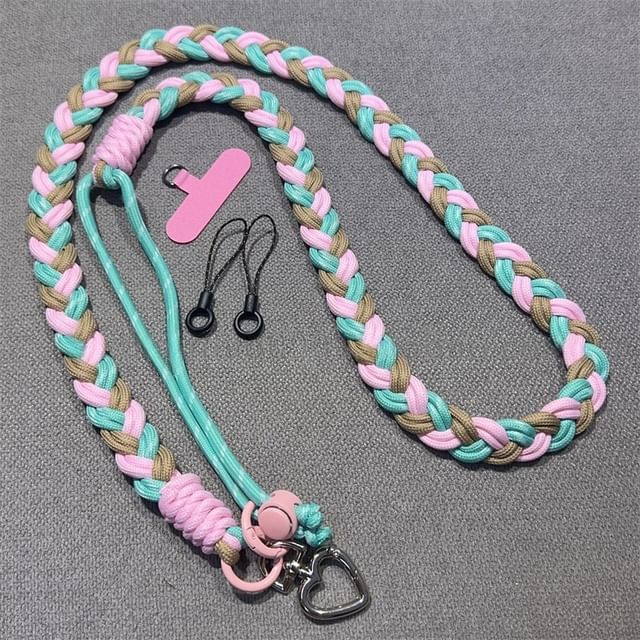 Lanyard with Phone Pad Braided FashionChic