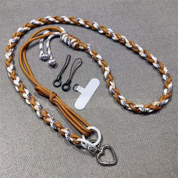 Phone Braided Lanyard with Strap Pad FashionChic