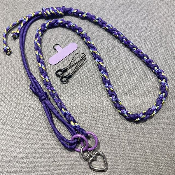 Phone Braided Lanyard with Strap Pad FashionChic