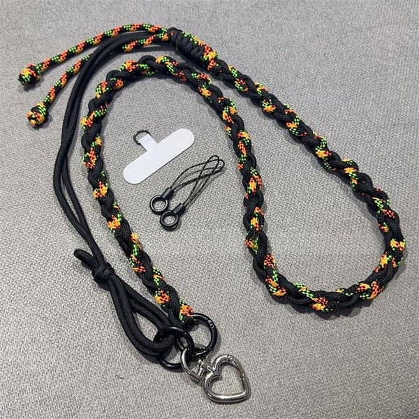 Phone Braided Lanyard with Strap Pad FashionChic