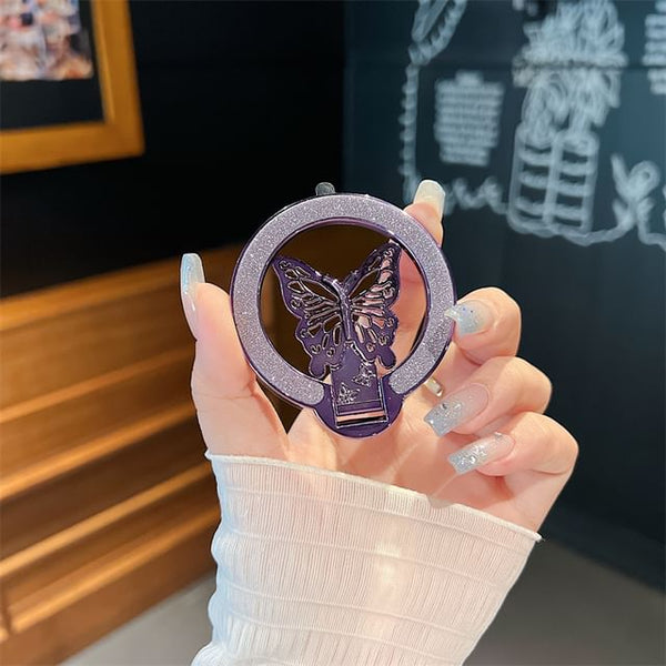 Glitter Magnetic Stand Butterfly Phone FashionChic
