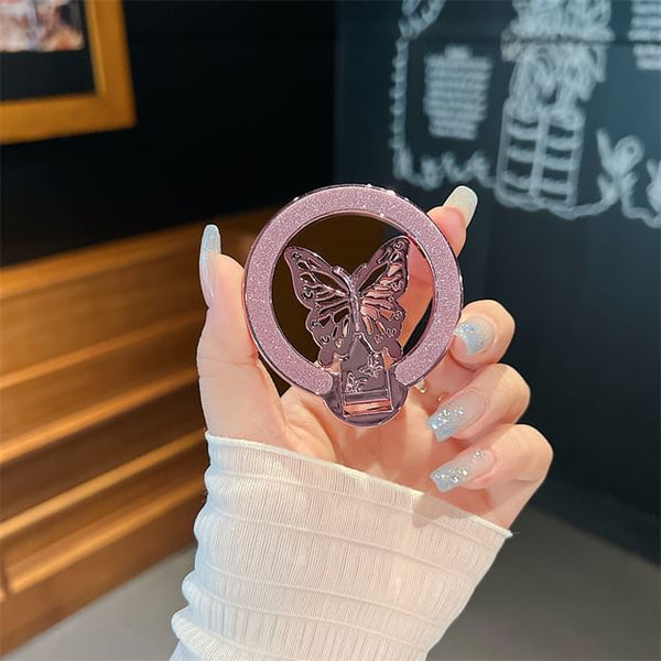 Glitter Magnetic Stand Butterfly Phone FashionChic