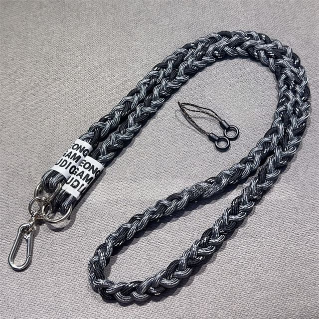 Braided with Phone and Pad Strap Lanyard FashionChic