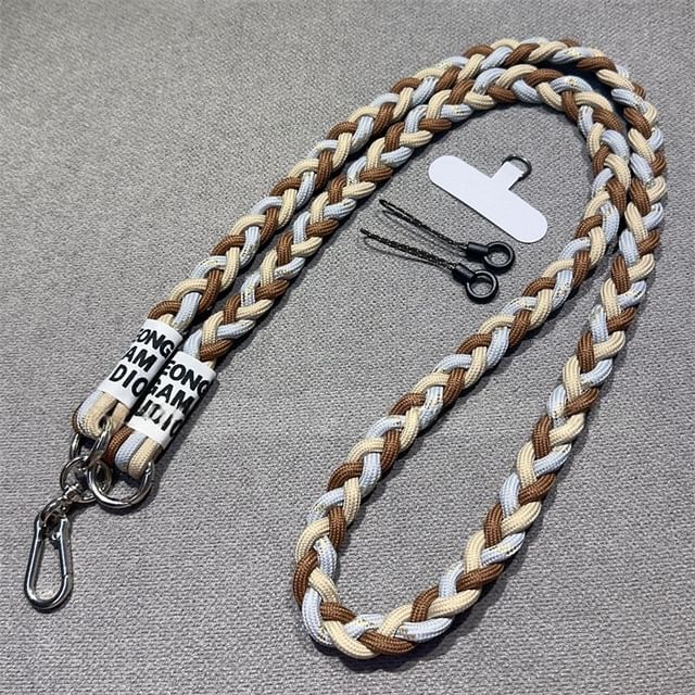 Braided with Phone and Pad Strap Lanyard FashionChic