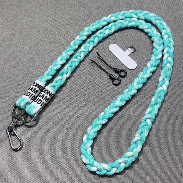 Braided with Phone and Pad Strap Lanyard FashionChic
