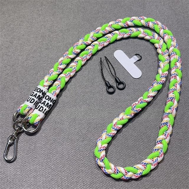 Braided with Phone and Pad Strap Lanyard FashionChic