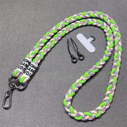 Braided with Phone and Pad Strap Lanyard FashionChic