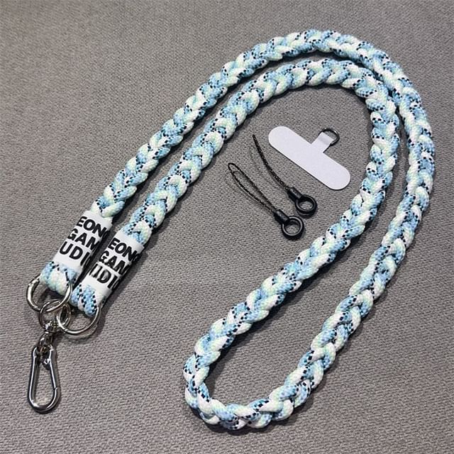 Braided with Phone and Pad Strap Lanyard FashionChic