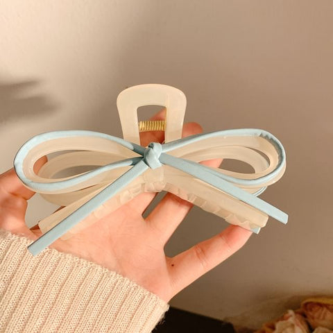 Faux Claw Bow Hair Leather FashionChic