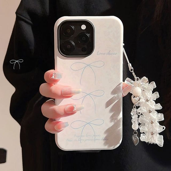 Lace Set Phone Case / Bow Charm FashionChic