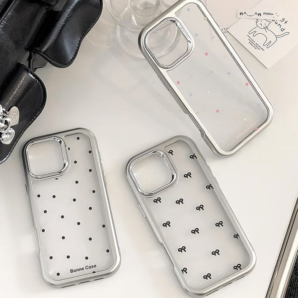 Dot / Bow Case Polka Phone FashionChic