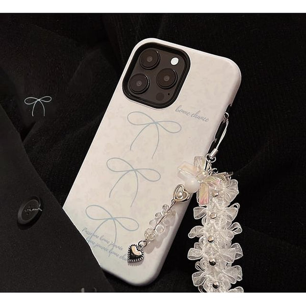 Lace Set Phone Case / Bow Charm FashionChic