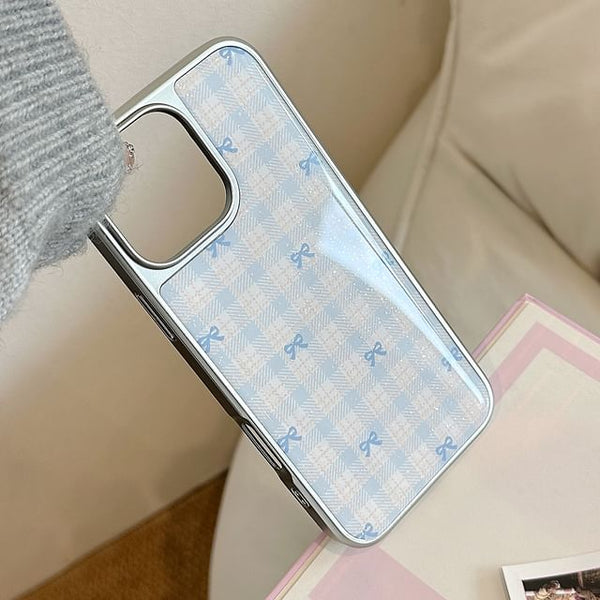 Bow Case Plaid Phone FashionChic