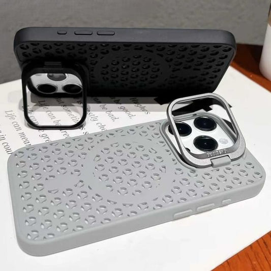 Case Phone Perforated (Compatible Magnetic with Plain MagSafe) FashionChic