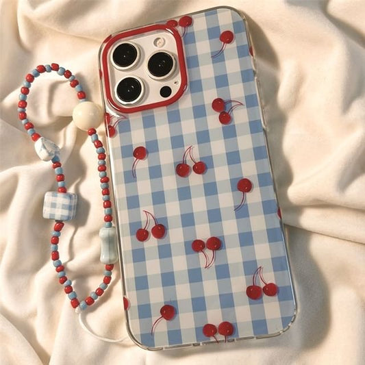 Cherry / Strap Case Print Set iPhone Beaded FashionChic