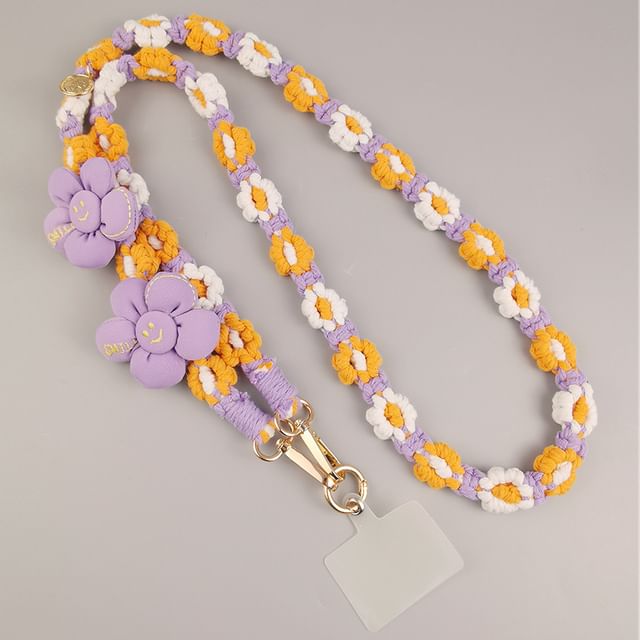 Flower Lanyard with Phone Pad FashionChic