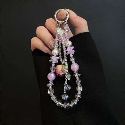 Lanyard with Beaded Phone Pad FashionChic
