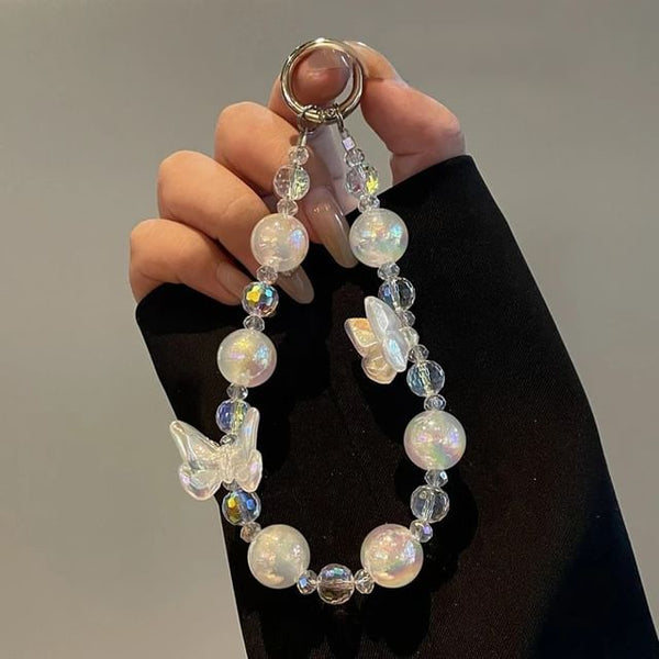 Beaded Butterfly Phone Lanyard FashionChic