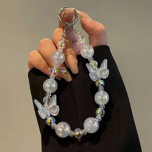 Beaded Butterfly Phone Lanyard FashionChic
