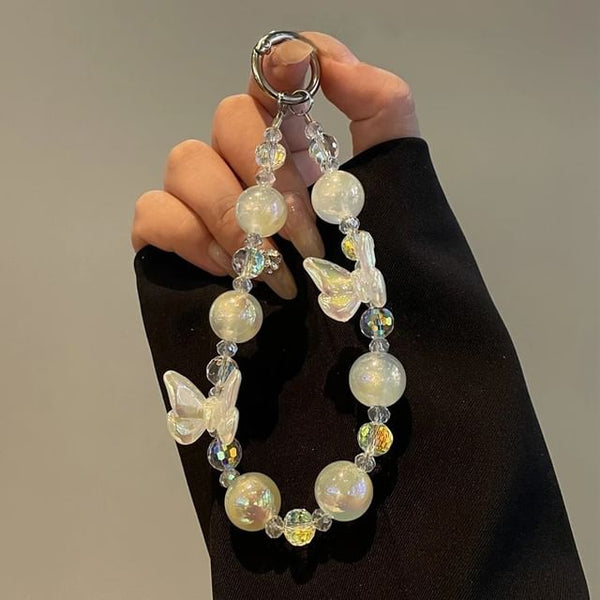 Beaded Butterfly Phone Lanyard FashionChic