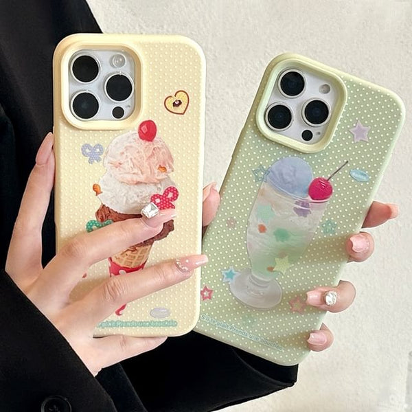 Cream Case Print Phone Ice FashionChic