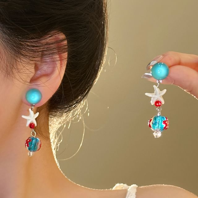Earring Starfish Dangle FashionChic