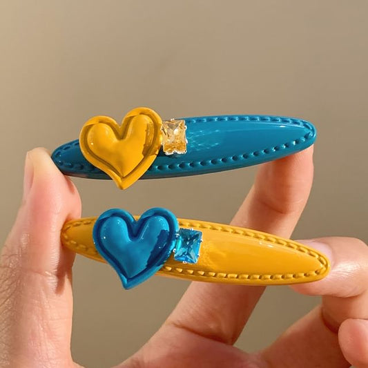 Set Hair Clip Heart / FashionChic