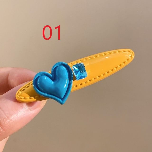 Set Hair Clip Heart / FashionChic