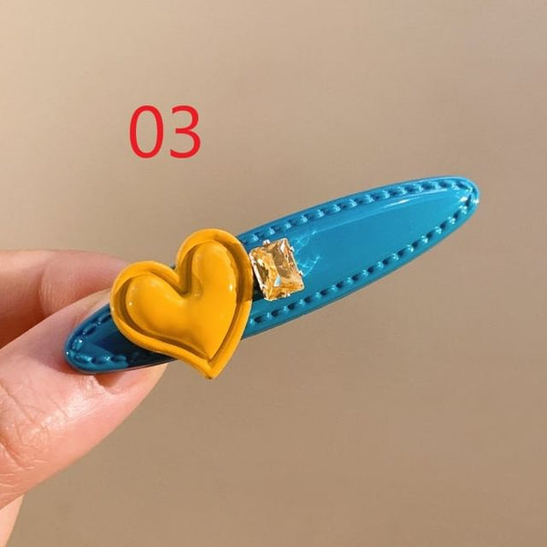 Set Hair Clip Heart / FashionChic