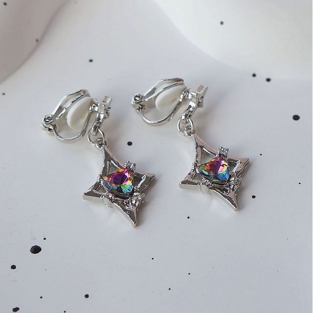 On Gemstone / Dangle Clip Earring FashionChic