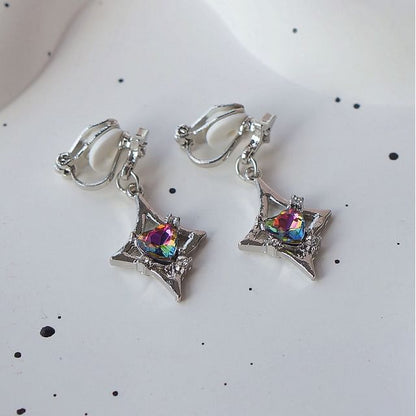 On Gemstone / Dangle Clip Earring FashionChic