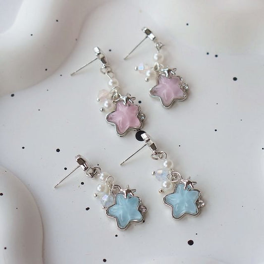 / On Earring Star Dangle Clip FashionChic