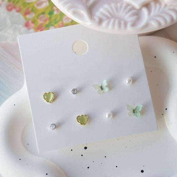 Set Stud Earring Butterfly FashionChic