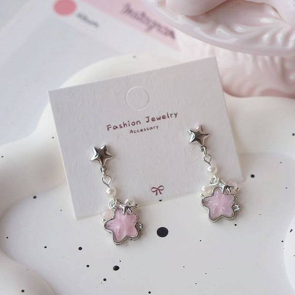 / On Earring Star Dangle Clip FashionChic