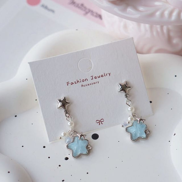 / On Earring Star Dangle Clip FashionChic