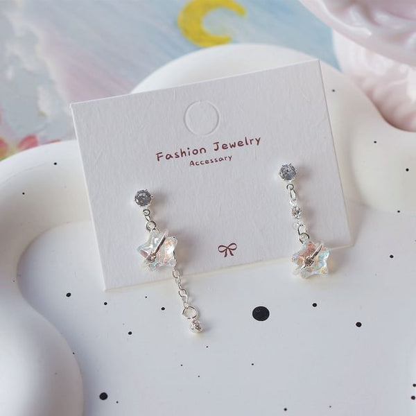 Asymmetrical Dangle Clip On / Star Earring FashionChic