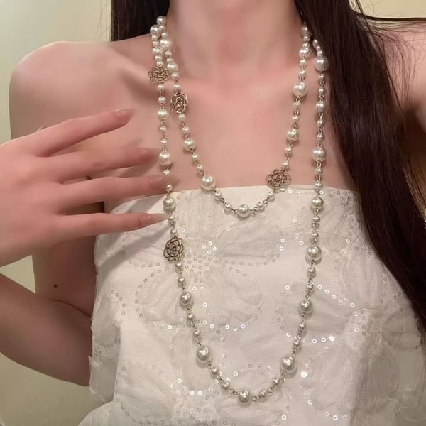 Beaded Floral Necklace FashionChic