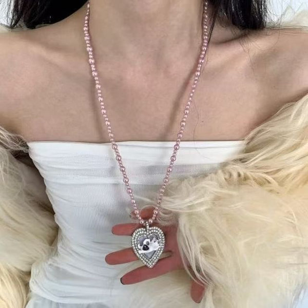 Heart Beaded Necklace FashionChic