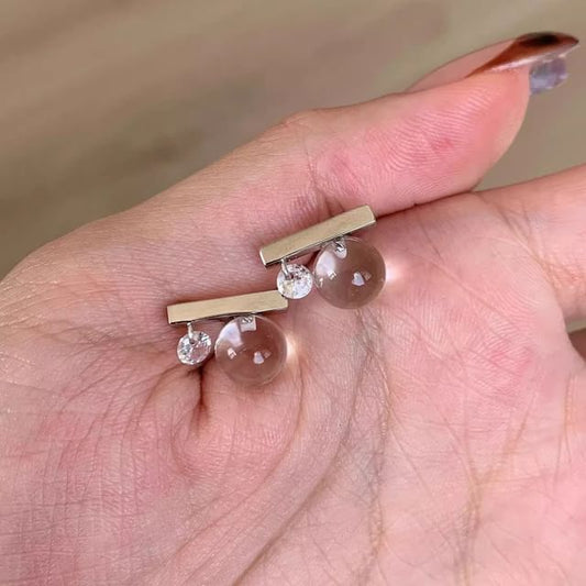 Rod CZ Earring Stud FashionChic